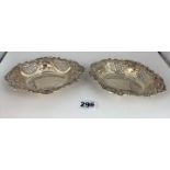 Pair of silver dishes