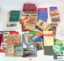 Box of Railway & bus books, leaflets, maps