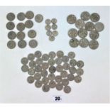 Quantity of UK pre-decimal coins