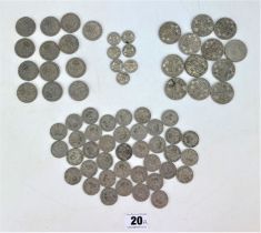 Quantity of UK pre-decimal coins