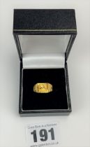 24k gold Chinese ring