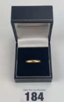 22k gold wedding band