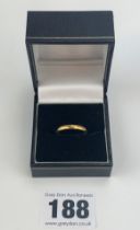 22k gold wedding band