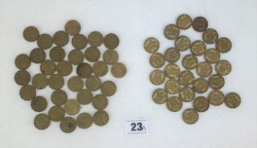 Quantity of UK pre-decimal threepences