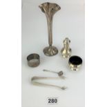 Assorted silver items