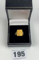 24k gold Chinese ring