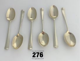 6 silver teaspoons