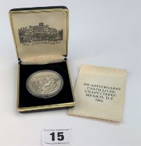 Mexico 1986 silver medallion