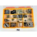 Box of rocks, minerals and crystals