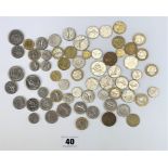 Quantity of pre-Euro French coins