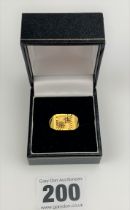 24k gold Chinese ring