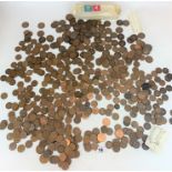 Quantity of UK pre-decimal pennies & halfpennies