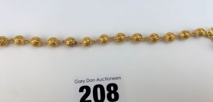 23.5k gold Chinese bracelet