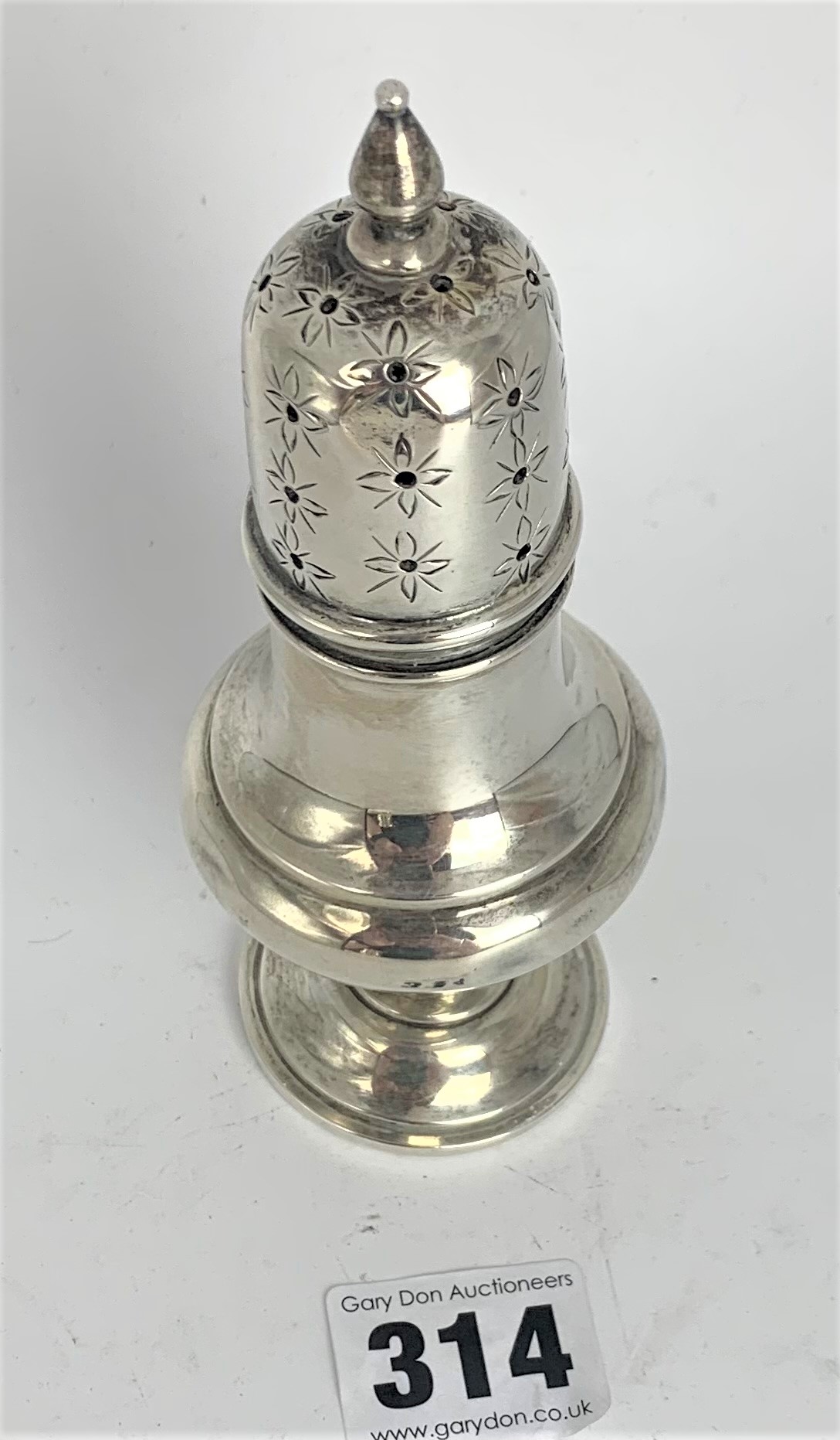 Silver sugar shaker - Image 4 of 6