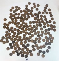 Quantity of UK pre-decimal pennies