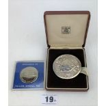 Greater London Council silver medallions