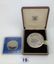 Greater London Council silver medallions