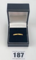 22k gold wedding band