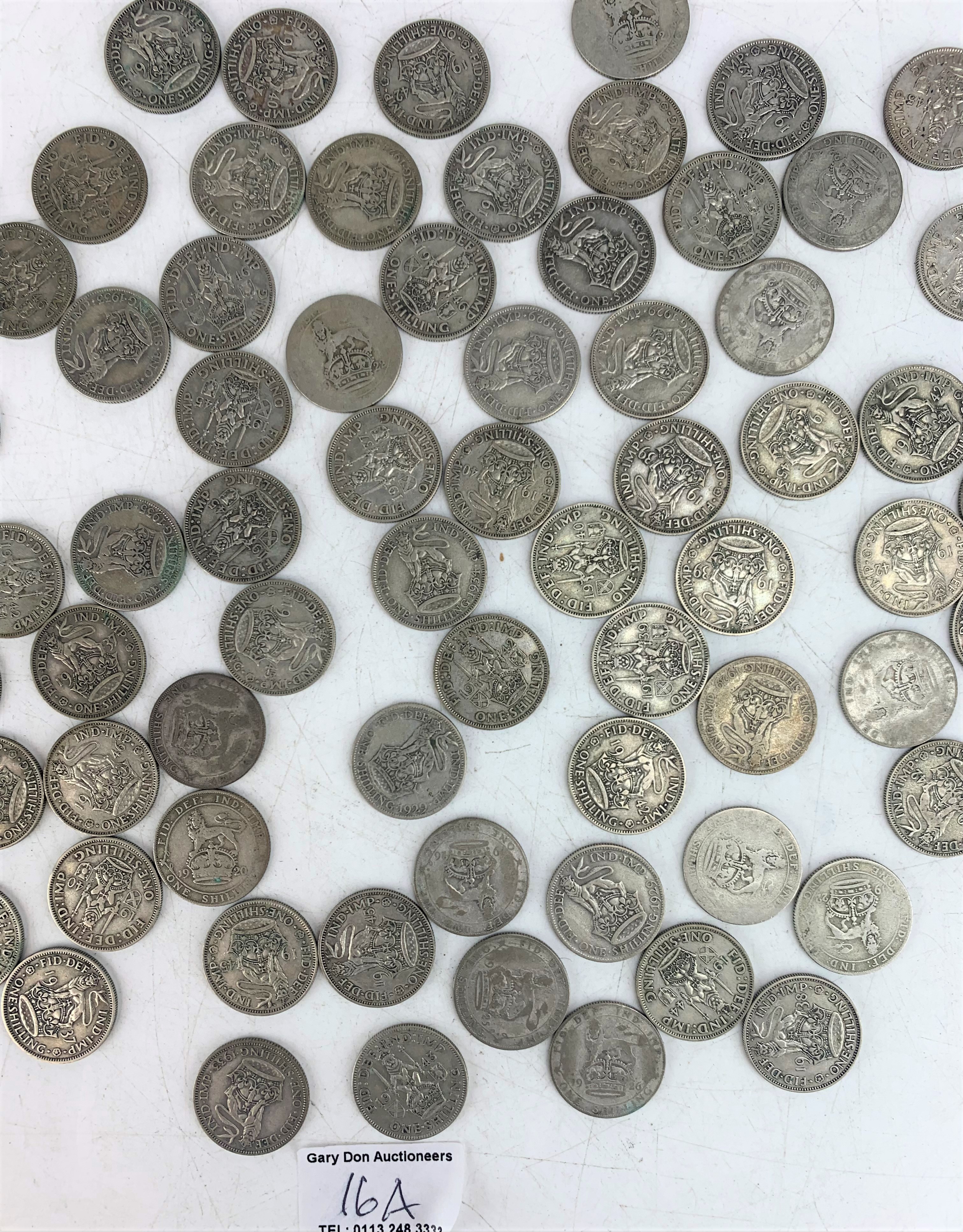 Quantity of UK pre-decimal shillings - Image 3 of 5