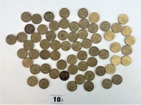 Quantity of UK pre-decimal threepences