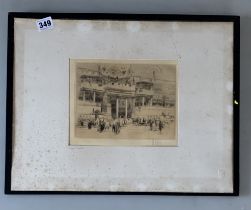 Signed etching by William Walcot