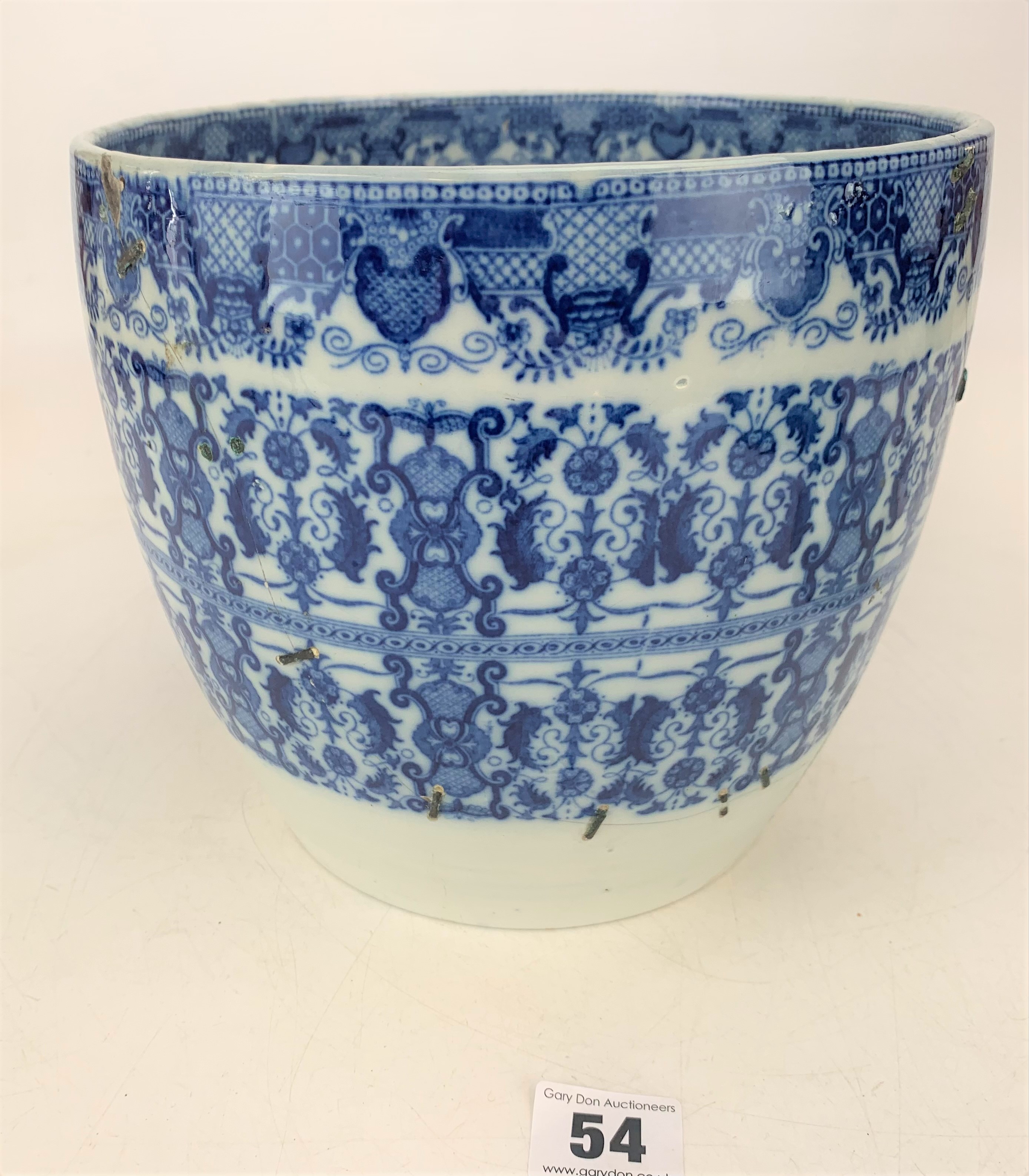 Leeds pottery jardiniere and plate - Image 6 of 10