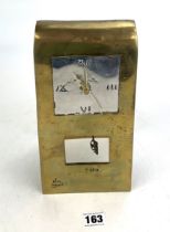 Brass designer window clock