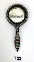 Micro mosaic hand mirror