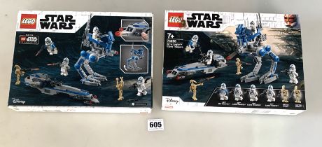 2 boxed Star Wars Lego sets