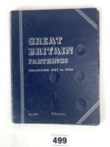 Whitman folder of GB Farthings