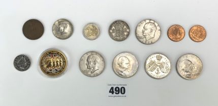 Mixed world and UK coins