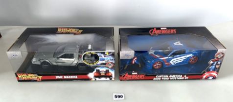 Back to The Future & Avengers cars