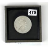 Framed silver £25 coin