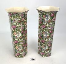Pair of Crown Ducal vases