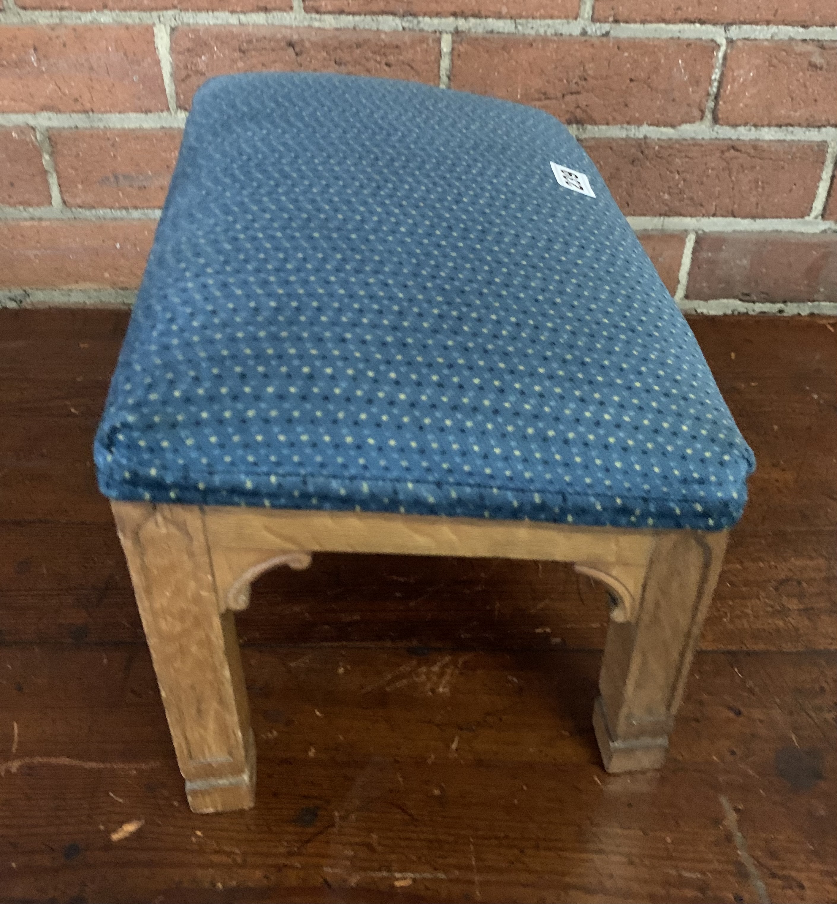 Carved upholstered stool - Image 3 of 6