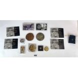 13 various medallions & coins