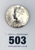 1937 Jubilee silver medallion