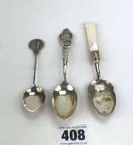 3 silver spoons