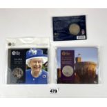 3 x £5 coin mint packs