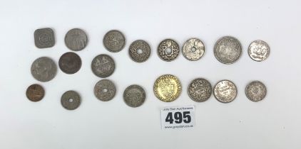 Assorted world coins