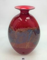 Studio art glass bottle