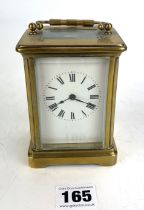 Brass carriage clock