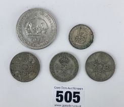 1937 Australia crown & odd coins