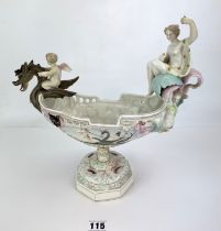 Continental china dragon boat vase