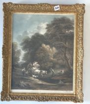 Print of horse and cart scene