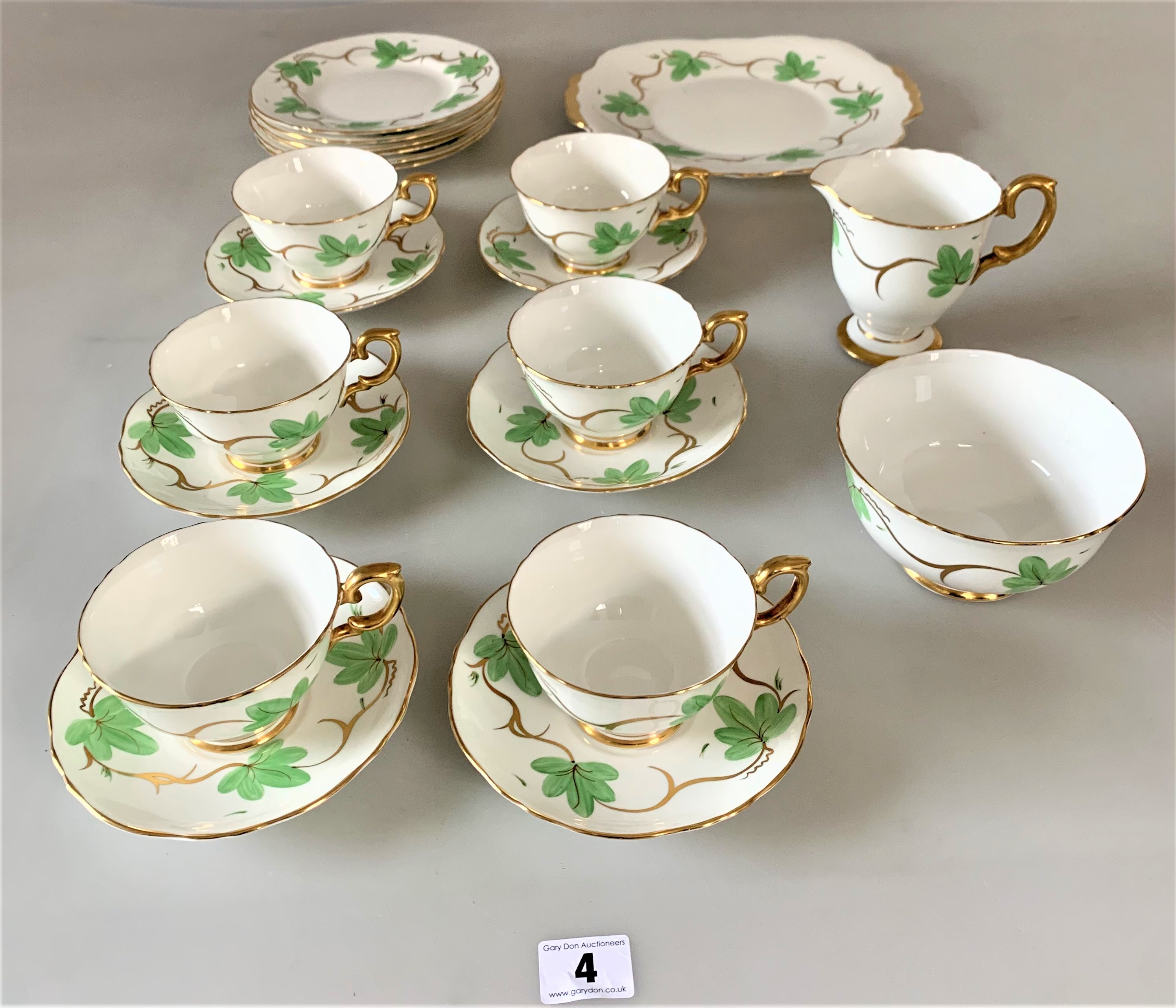 Crown Staffordshire 'Ivy' tea set