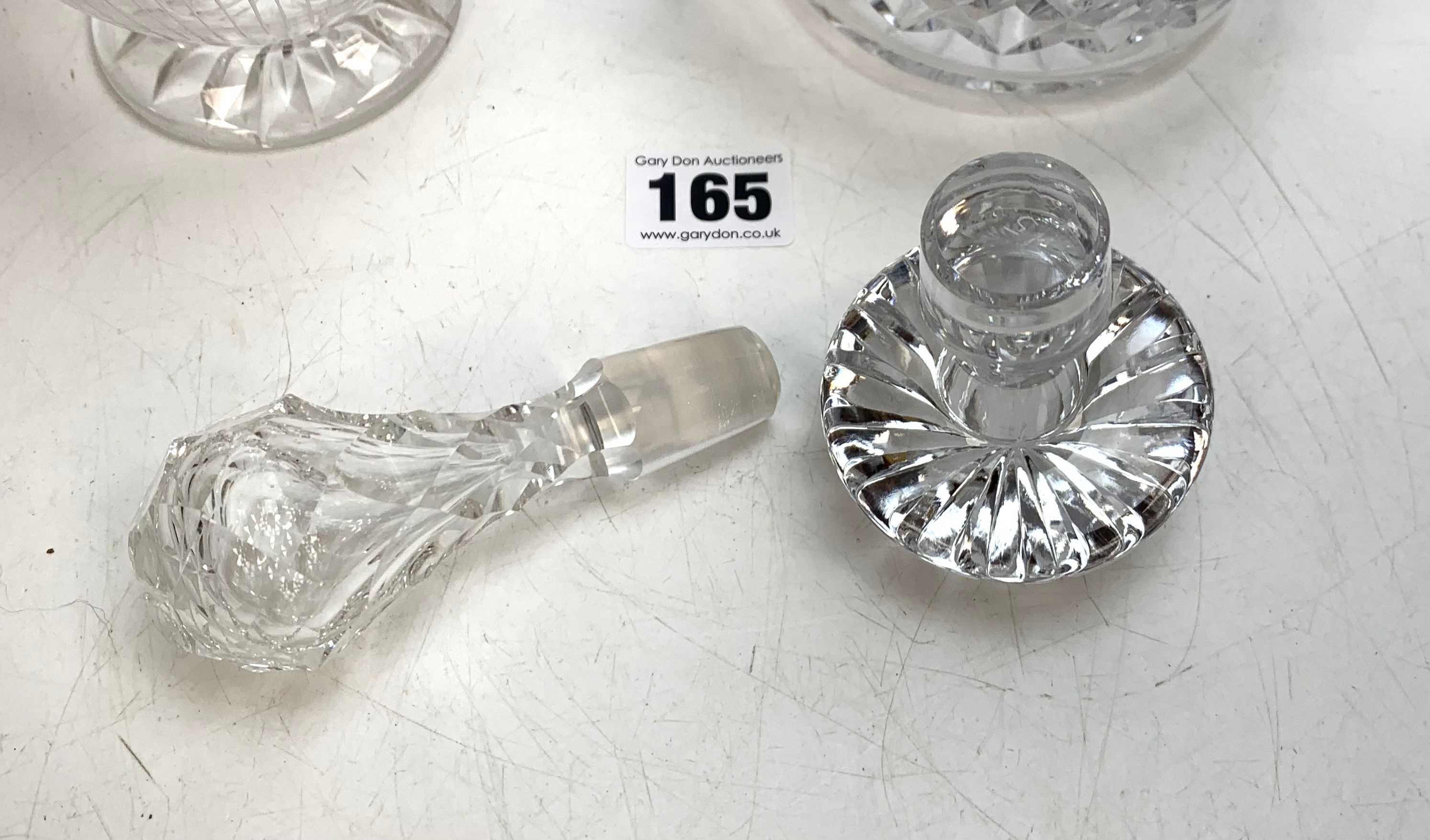 2 cut glass decanters - Image 4 of 4