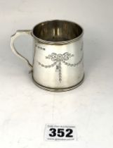Silver Christening mug
