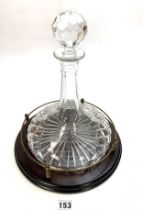 Cut glass decanter