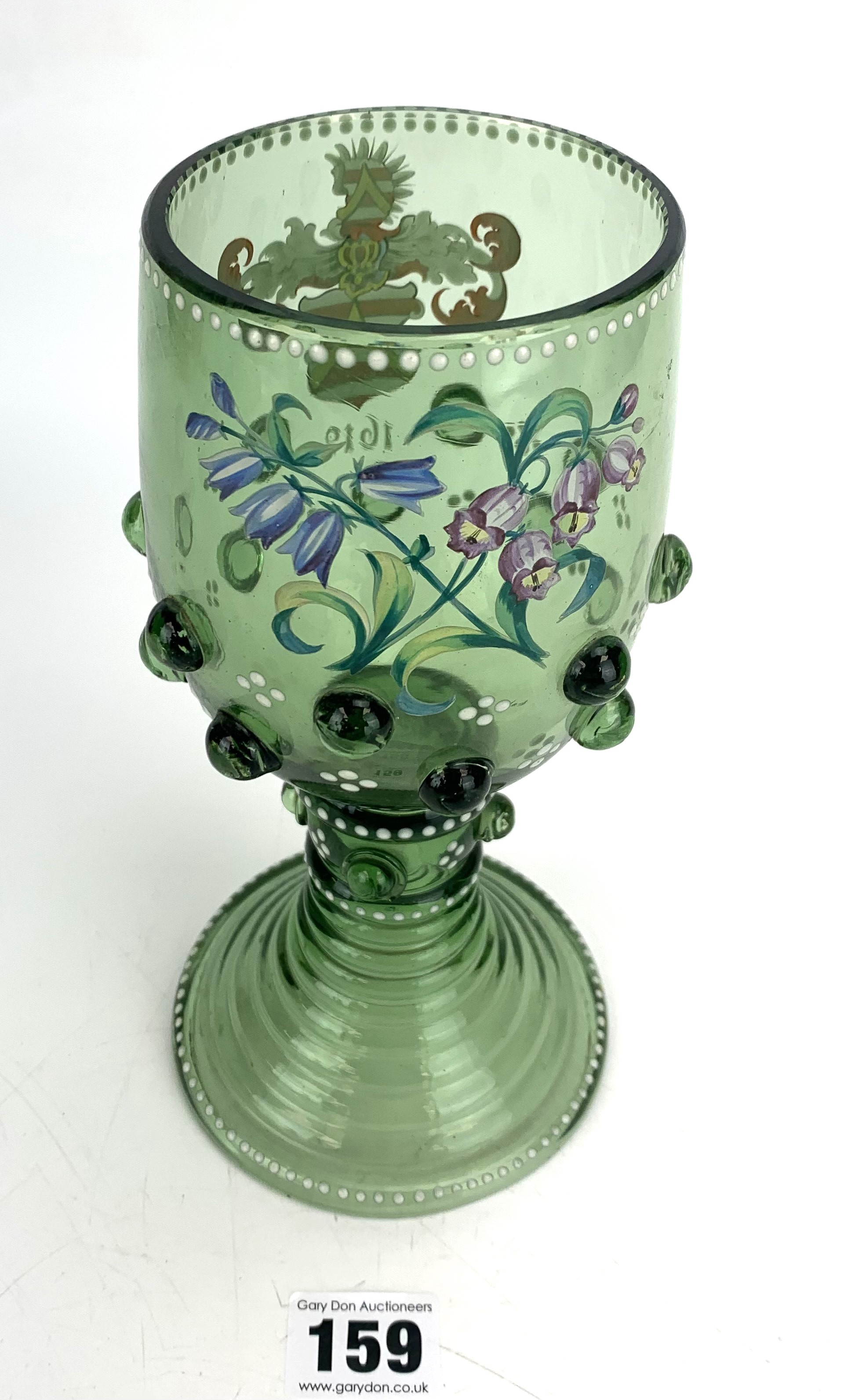 Bohemian glass goblet - Image 3 of 5
